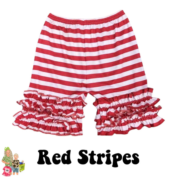 Red Stripes Icing Shorts